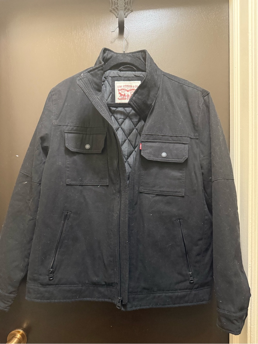 Levi's Men's Black Quilted Field Jacket